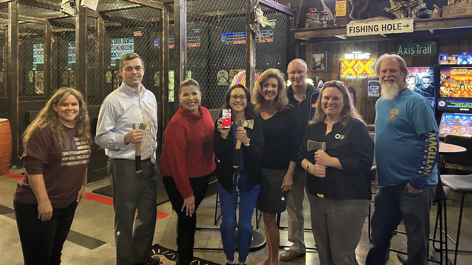 Group Axe Throwing in Kingwood