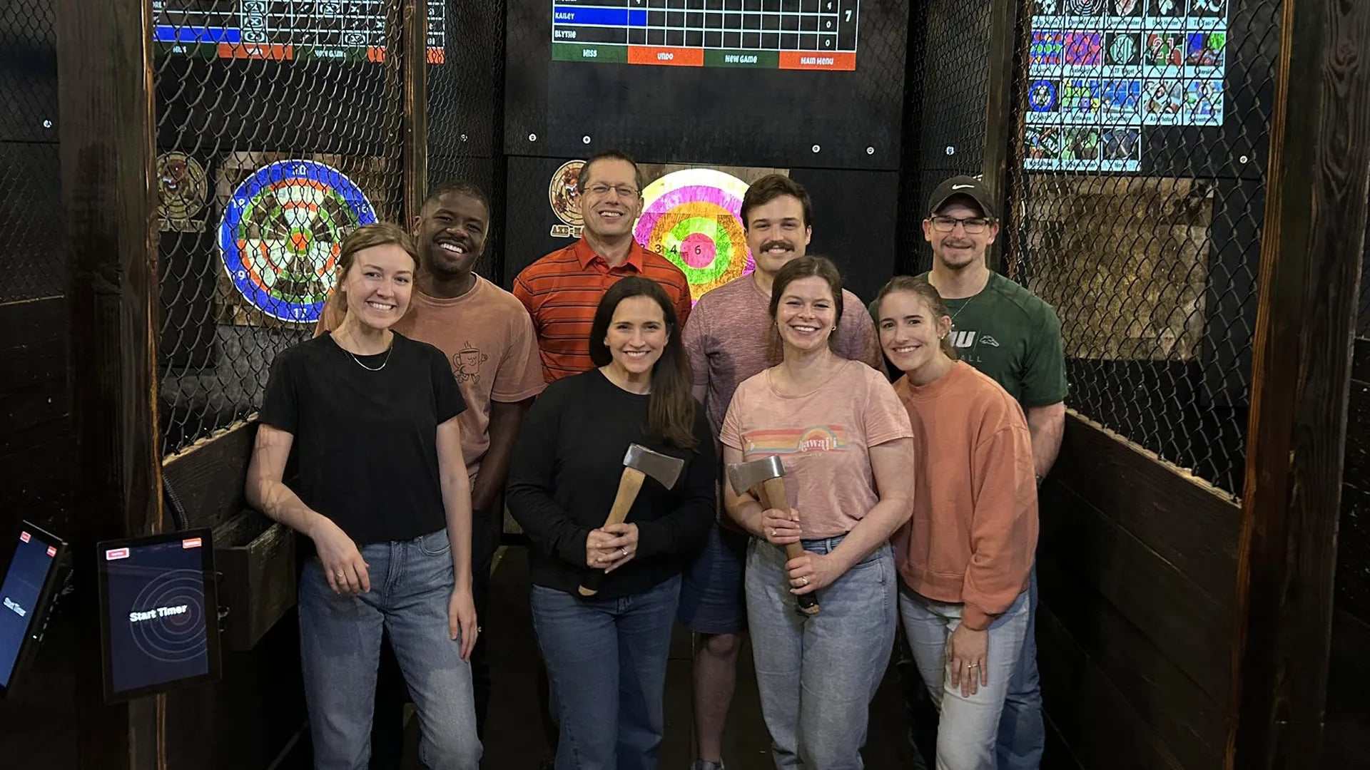 Church Group Axe Throwing Kingwood
