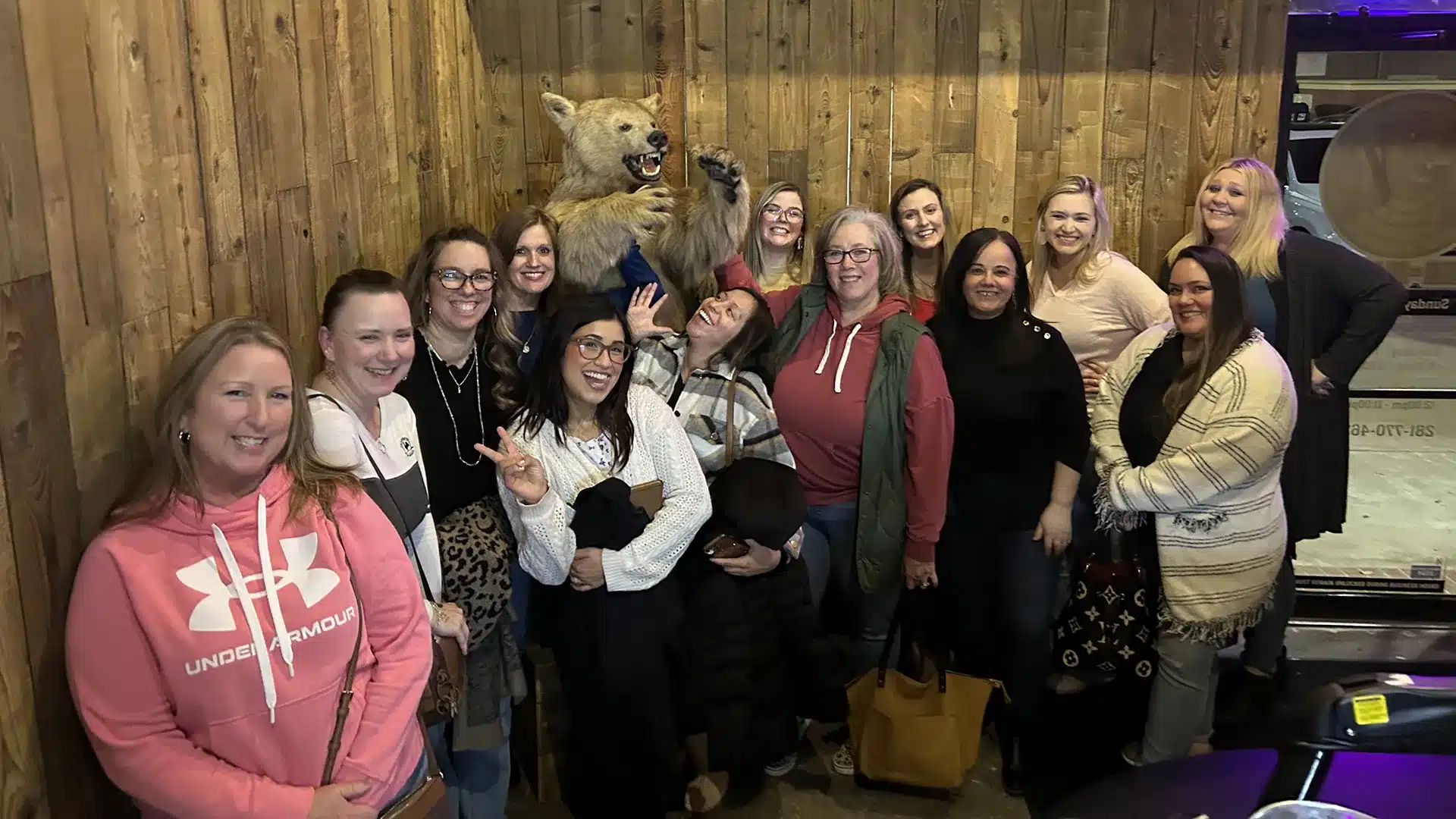 ladies night at Axe-Mania